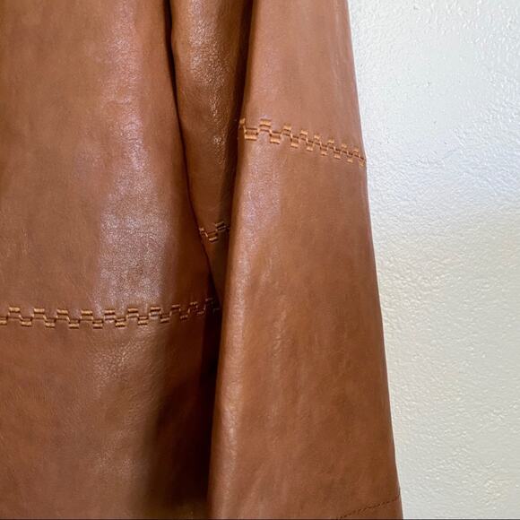 Anthropologie Hayden Embroidered Vegan Leather Jacket Size XS - Picture 5 of 8